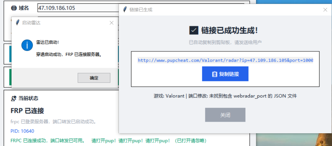 启动成功示意图